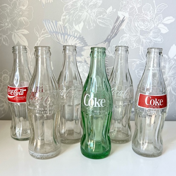 Set of 6 Vintage Coca Cola Bottles - Picture 1 of 5